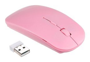 Hallow Kablosuz Pembe Optik Mouse