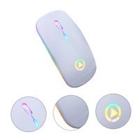 Hemobllo RGB Sessiz Ergonomik Kablosuz Beyaz Optik Mouse