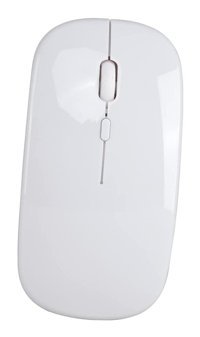 Qaohe Sessiz Kablosuz Beyaz Optik Mouse