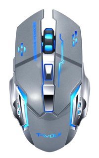 Generic Q13 RGB Makrolu Kablosuz Gri Optik Gaming Mouse