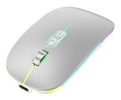 Mistaha Bt5 RGB Ergonomik Kablosuz Gri Optik Mouse