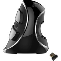 Delux M618-PLUS Ergonomik Dikey Makrolu Kablosuz Siyah Optik Mouse
