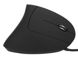 Aeun Dikey Makrolu Kablolu Siyah Optik Gaming Mouse