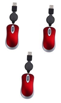 Gatuida Kablolu Kırmızı Optik 3 Adet Mouse