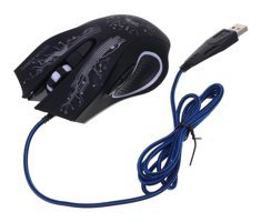 Gatuida RGB Sessiz Makrolu Kablolu Siyah Optik Gaming Mouse