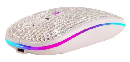 Osaladı RGB Kablosuz Beyaz Optik Mouse
