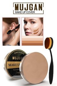 Mujgan Make Up Cover Porselen 10 Nemlendiricili Göz Altı ve Yüz Krem Pot Kapatıcı