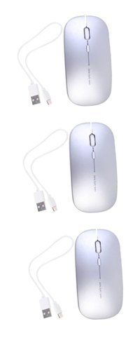 Osaladı Sessiz Kablosuz Gri Optik 3 Adet Mouse