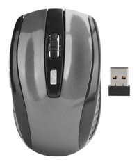 Goshyda Ergonomik Makrolu Kablosuz Gri Optik Mouse
