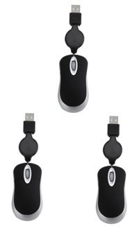 Gadpiparty Sessiz Kablosuz Siyah Optik 3 Adet Mouse