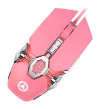 Bestonzon RGB Ergonomik Makrolu Kablosuz Pembe Optik Gaming Mouse