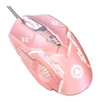 Jms Zuoya G5 RGB Makrolu Kablolu Pembe Optik Gaming Mouse