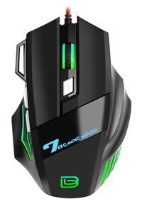 Pepisky G51252 RGB Ergonomik Makrolu Kablolu Siyah Optik Gaming Mouse