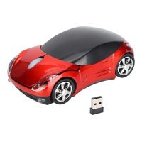 Annadue Spor Araba Görünümlü Ergonomik Kablosuz Kırmızı Optik Mouse