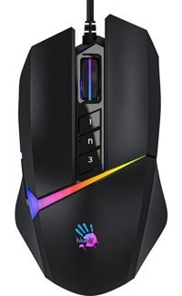 Bloody W60 Max RGB Makrolu Kablolu Siyah Optik Gaming Mouse