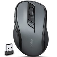 Rapoo M500 Sessiz Ergonomik Makrolu Kablosuz Siyah Optik Mouse