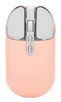 Ashata Sessiz Makrolu Kablosuz Krem Optik Mouse