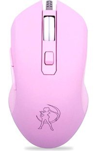 Sanlindou Tablet Uyumlu RGB Makrolu Kablolu Pembe Optik Gaming Mouse