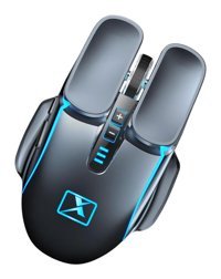 Hemobllo RGB Ergonomik Kablosuz Gri Optik Gaming Mouse