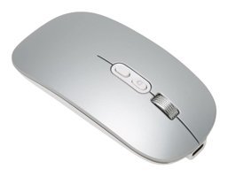 Goshyda Sessiz Ergonomik Makrolu Kablosuz Gri Optik Mouse