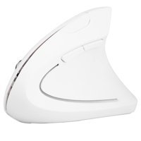 Lazmin112 Ergonomik Dikey Makrolu Kablosuz Beyaz Optik Gaming Mouse