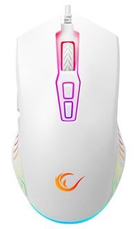 Rampage 7D RGB Ergonomik Makrolu Kablolu Beyaz Optik Gaming Mouse