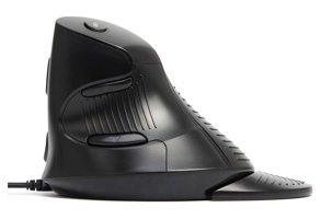 Delux Sessiz Ergonomik Dikey Makrolu Kablolu Siyah Optik Mouse