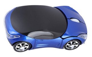 Ccylez Spor Araba Görünümlü Kablosuz Mavi Optik Mouse