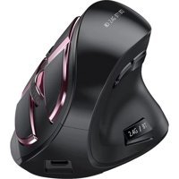 Decisive Ergonomik Dikey Makrolu Kablosuz Siyah Optik Mouse