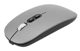 Annadue Sessiz Ergonomik Kablosuz Gri Optik Mouse