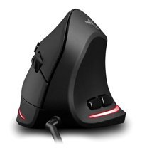 Qaohe T-20 RGB Ergonomik Dikey Makrolu Kablolu Siyah Optik Gaming Mouse