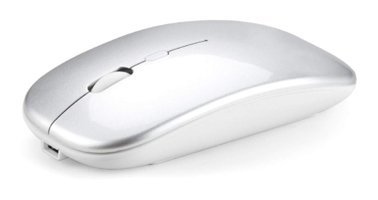 Fiauli Sessiz Ergonomik Kablosuz Gri Optik Mouse