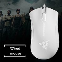 Sanlindou Tablet Uyumlu RGB Ergonomik Kablolu Beyaz Optik Mouse