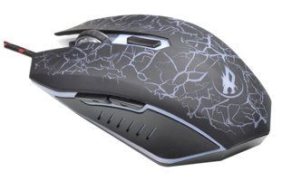 Partykindom RGB Ergonomik Makrolu Kablolu Gri Optik Gaming Mouse