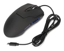 Dsheng RGB Makrolu Kablolu Siyah Optik Gaming Mouse