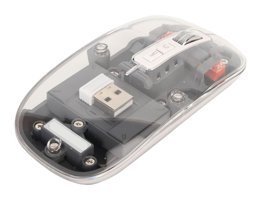 Winh RGB Makrolu Kablosuz Şeffaf Optik Mouse