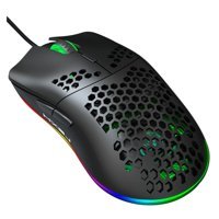 Hemobllo Programlanabilir RGB Makrolu Kablolu Siyah Optik Gaming Mouse