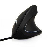 Gadpiparty Ergonomik Dikey Makrolu Kablolu Siyah Optik Mouse