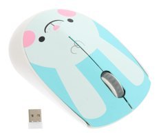 Gatuida Tavşan Görünümlü Sessiz Kablosuz Mavi Optik Mouse