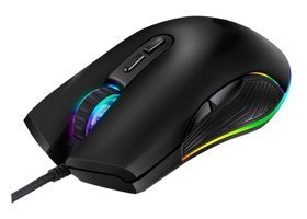 Hemobllo RGB Makrolu Kablolu Siyah Optik Gaming Mouse