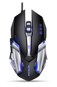 Generic Programlanabilir RGB Sessiz Makrolu Kablolu Siyah Optik Gaming Mouse