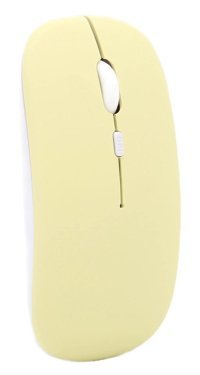 Goshyda Sessiz Ergonomik Kablosuz Krem Optik Mouse