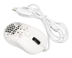 Broleo Programlanabilir Ergonomik Makrolu Kablolu Beyaz Optik Mouse