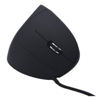 Hemobllo Ergonomik Dikey Makrolu Kablolu Siyah Optik Mouse
