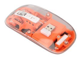 Haofy Q13 RGB Makrolu Kablosuz Turuncu Optik Mouse