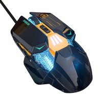 Bewinner Programlanabilir RGB Ergonomik Kablolu Siyah Optik Gaming Mouse