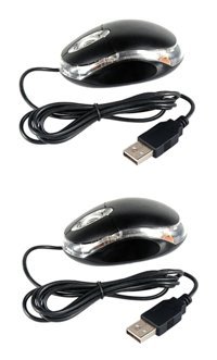 Gatuida Sessiz Kablolu Siyah Optik 2 Adet Mouse
