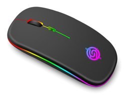 Clsslvvbn RGB Ergonomik Kablosuz Siyah Optik Mouse