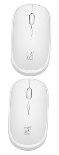 Hemobllo RGB Sessiz Kablosuz Beyaz Optik Mouse