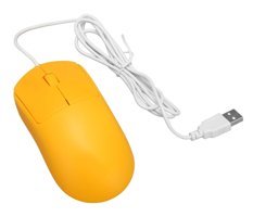 Elprico Sessiz Ergonomik Kablolu Sarı Optik Mouse